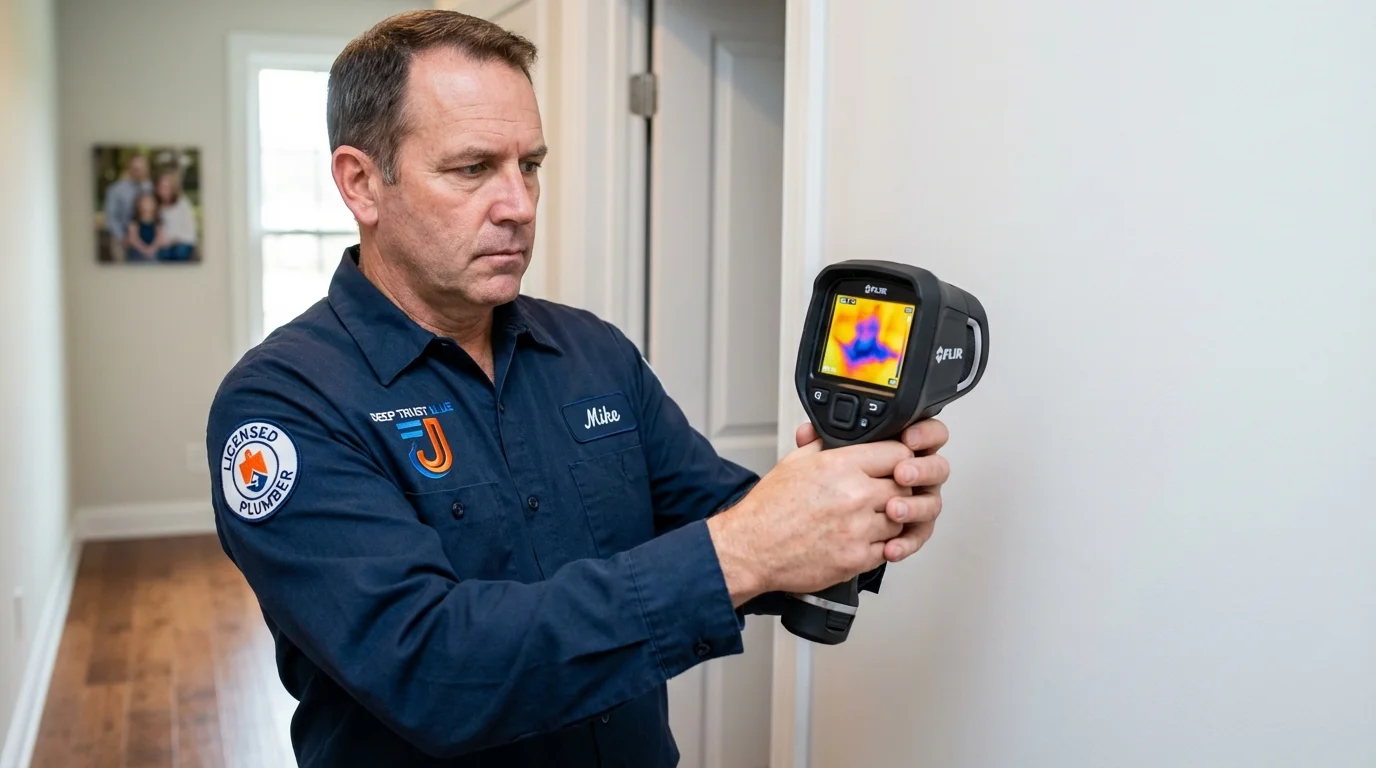 Thermal imaging leak detection by Johns Plumbing LLC in Mabscott